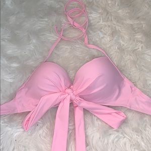 pink shein bikini top